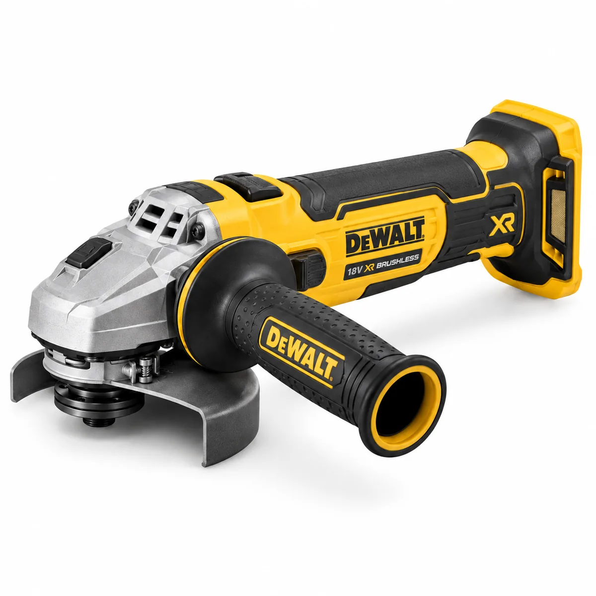 Ilustración de una amoladora a batería DeWalt DCG405N-XJ