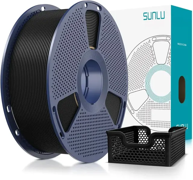Bobina SUNLU High Speed PLA+ 2.0 negra de 1 kg