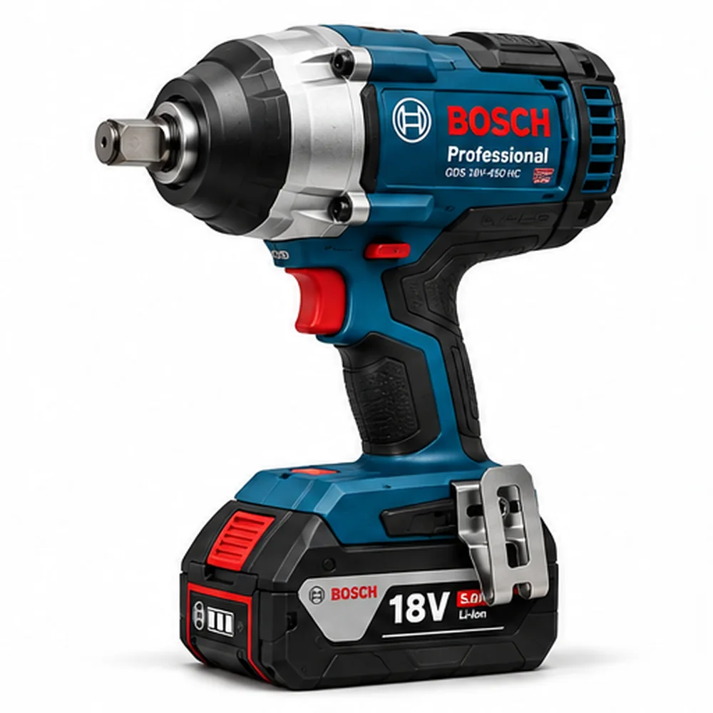 Llave de impacto a batería Bosch GDS 18V-450 HC analizada en la comparativa