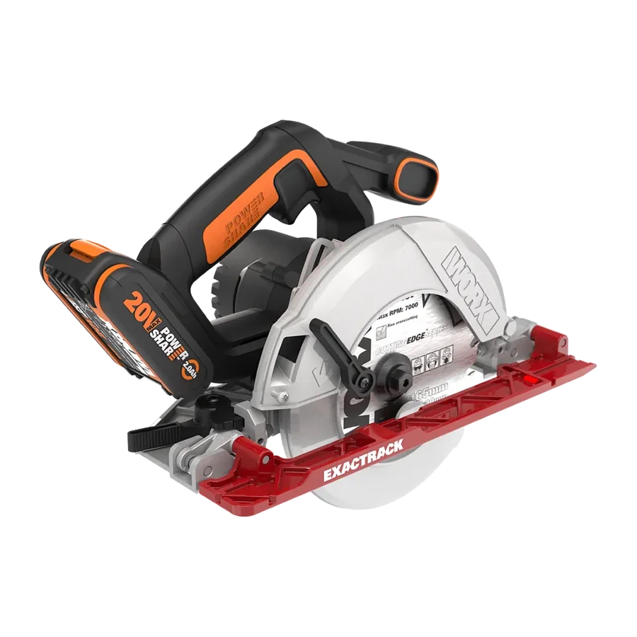 Sierra circular a batería WORX WX530 con sistema ExacTrack